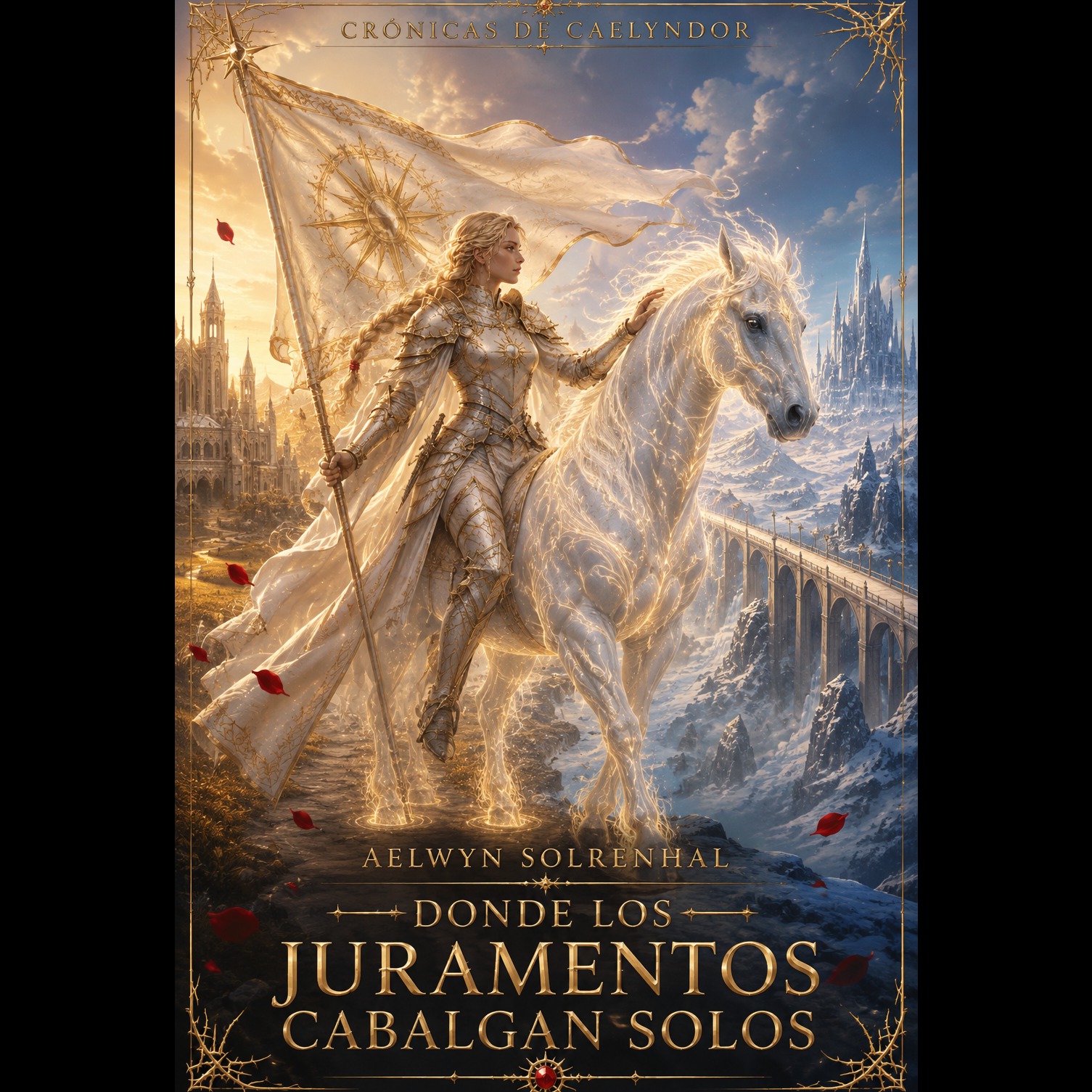 Portada de Aelwyn Solrenhal — Donde los Juramentos Cabalgan Solos