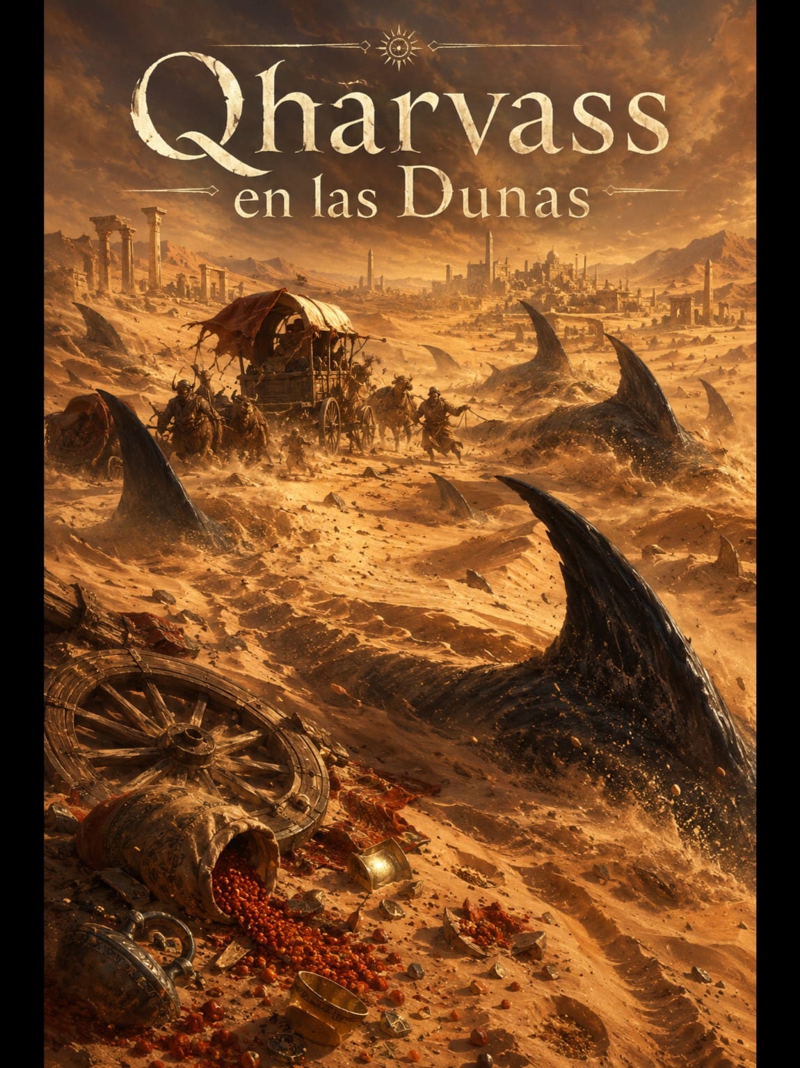 Portada de Cindralith — Qharvass en las Dunas