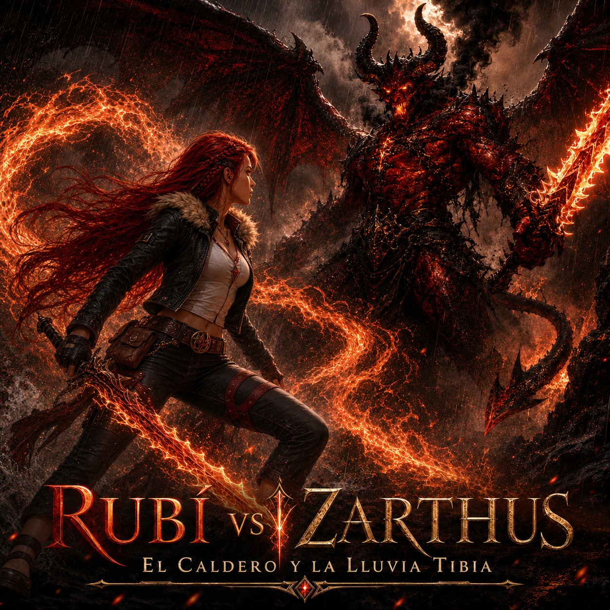 Portada de Rubí — El caldero y la lluvia tibia